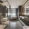 1379464 - Bathroom - WC - Restroom - 3D Interior Scene - Modern Style - 073 3D Max