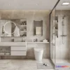 1379932 - Bathroom - WC - Restroom - 3D Interior Scene - Modern Style - 080 3D Max