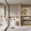 1380006 - Bathroom - WC - Restroom - 3D Interior Scene - Modern Style - 081 3D Max