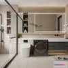 1380197 - Bathroom - WC - Restroom - 3D Interior Scene - Modern Style - 084 3D Max