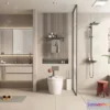 1380329 - Bathroom - WC - Restroom - 3D Interior Scene - Modern Style - 086 3D Max