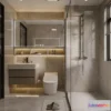 1380711 - Bathroom - WC - Restroom - 3D Interior Scene - Modern Style - 092 3D Max