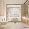 1380901 - Bathroom - WC - Restroom - 3D Interior Scene - Modern Style - 095 3D Max