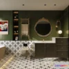 1381096 - Bathroom - WC - Restroom - 3D Interior Scene - Modern Style - 098 3D Max