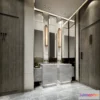 1382502 - Bathroom - Toilet - WC - RestRoom - 3D Interior Scene - 013 3D Max