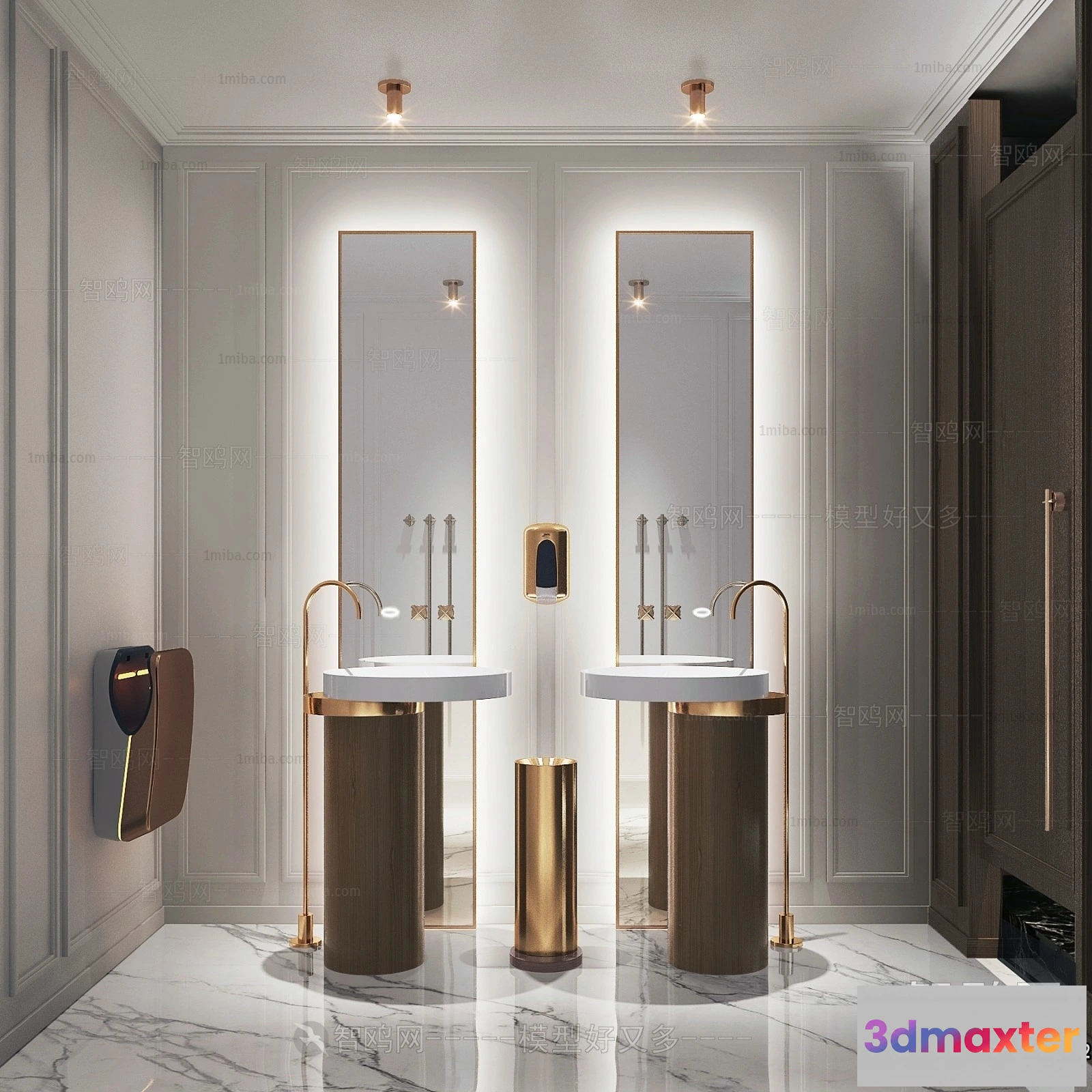 1382638 - Bathroom - Toilet - WC - RestRoom - 3D Interior Scene - 304 3D Max