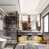 1382787 - Bathroom - Toilet - WC - RestRoom - 3D Interior Scene - 017 3D Max