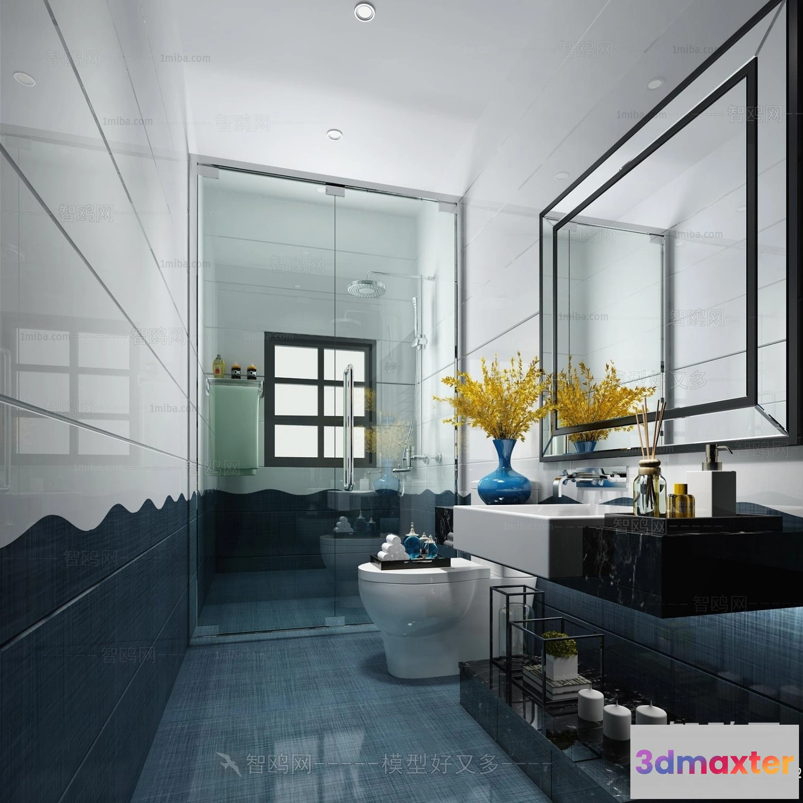 1383356 - Bathroom - Toilet - WC - RestRoom - 3D Interior Scene - 315 3D Max