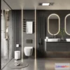 1383370 - Bathroom - WC - Restroom - 3D Interior Scene - Modern Style - 132 3D Max