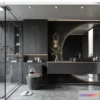 1383435 - Bathroom - WC - Restroom - 3D Interior Scene - Modern Style - 133 3D Max