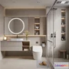 1384134 - Bathroom - WC - Restroom - 3D Interior Scene - Modern Style - 144 3D Max