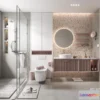1384483 - Bathroom - Toilet - WC - RestRoom - 3D Interior Scene - 043 3D Max