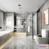 1384547 - Bathroom - Toilet - WC - RestRoom - 3D Interior Scene - 044 3D Max