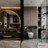 1384656 - Bathroom - WC - Restroom - 3D Interior Scene - Modern Style - 152 3D Max