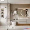 1384715 - Bathroom - WC - Restroom - 3D Interior Scene - Modern Style - 153 3D Max