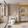 1384851 - Bathroom - WC - Restroom - 3D Interior Scene - Modern Style - 155 3D Max
