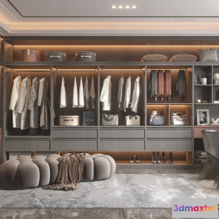 1385929 - Bathroom - Modern Style Interior 3D Scenes - 3D Model - 009 3D Max