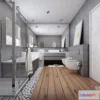 1386205 - Bathroom - Toilet - WC - RestRoom - 3D Interior Scene - 359 3D Max