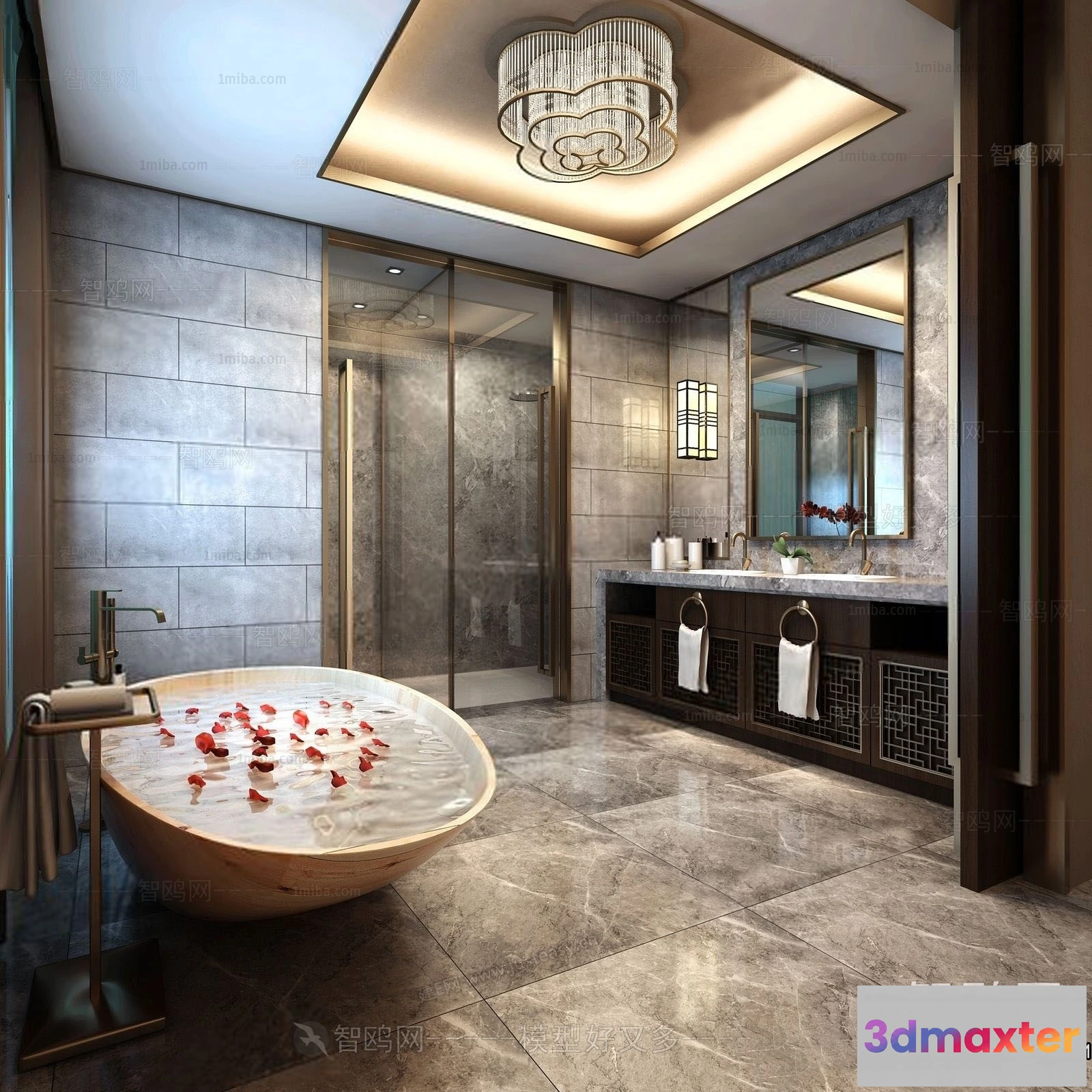 1388796 - Bathroom - Toilet - WC - RestRoom - 3D Interior Scene - 108 3D Max