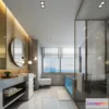 1390970 - Bathroom - 3D Interior Scene - Luxury Style - 001 3D Max