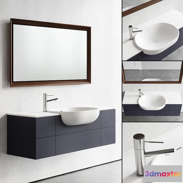 1540061 - Falper Viaveneto Soft Vanity Unit Set 1 3D Max