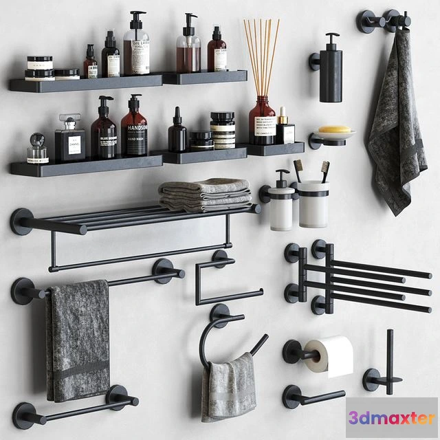 1540657 - General Hotel bathroom accessories 3D Max