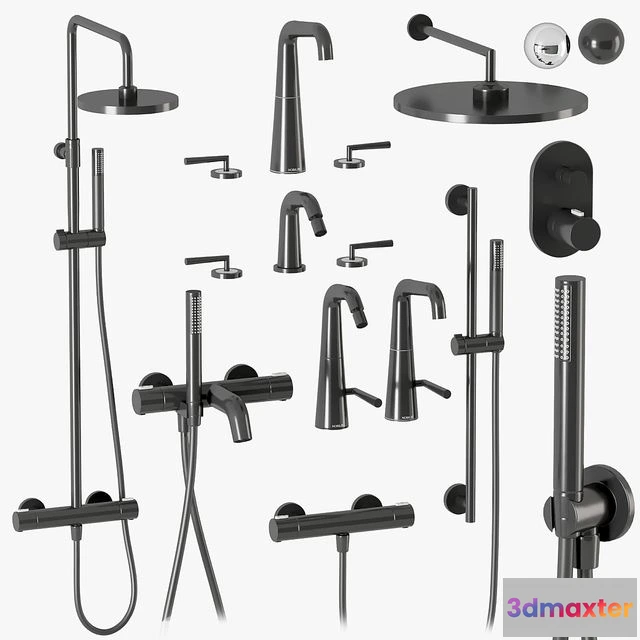 1540871 - Nobili Liquid shower and faucets set 3D Max