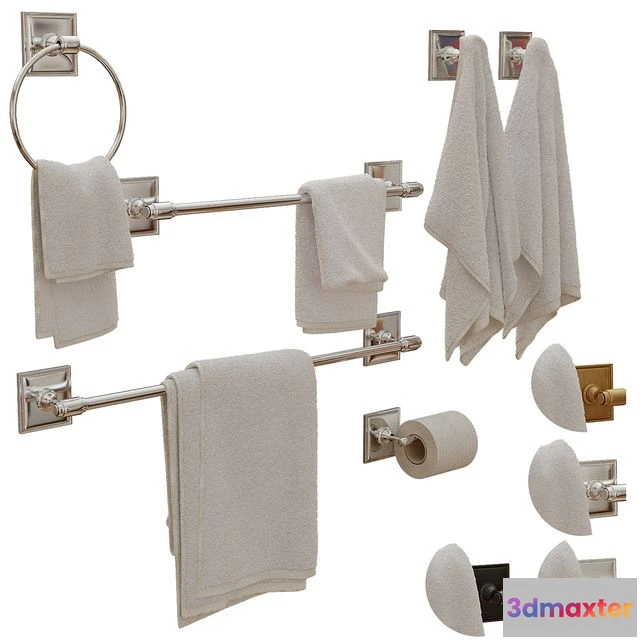 1540913 - Pearson Bathroom Hardware - Pottery Barn 3D Max
