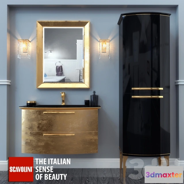 1541501 - Bathroom Furniture Scavolini room 3D Max