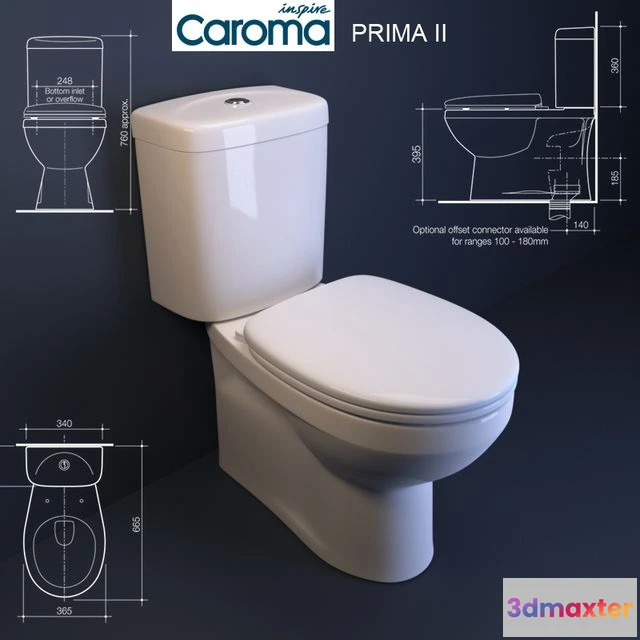 1542437 - Caroma Prima II toilet 3D Max