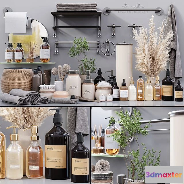 1545215 - Collaction Bathroom Accessories Vol 4 3D Max