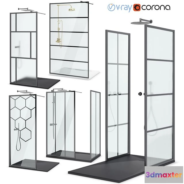 1546245 - Shower panels West One Bathrooms set 109 3D Max