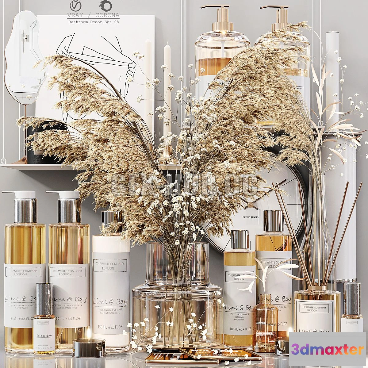 1546597 - Bathroom Decor Set 08 3D Max