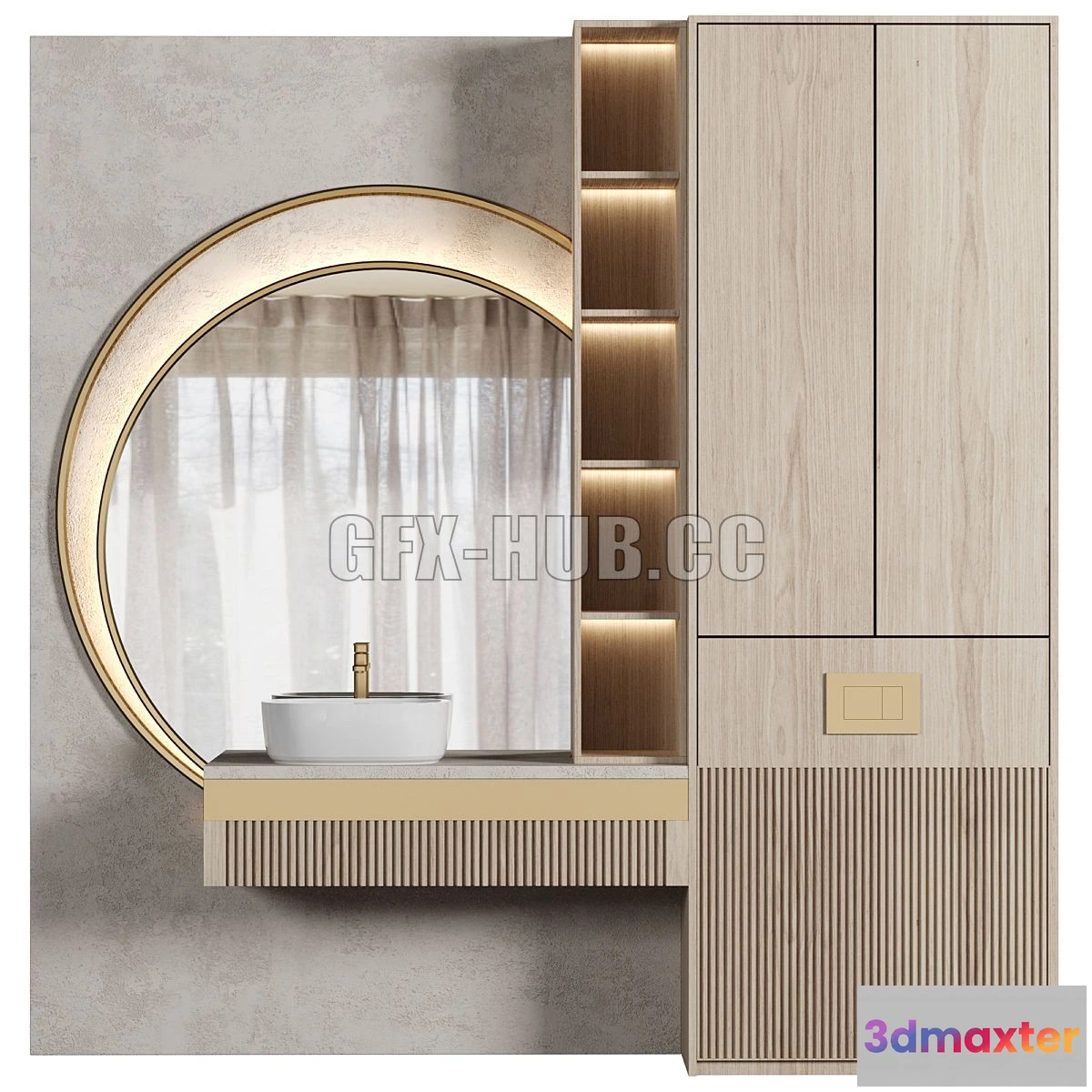 1546599 - Bathroom Furniture 075 3D Max