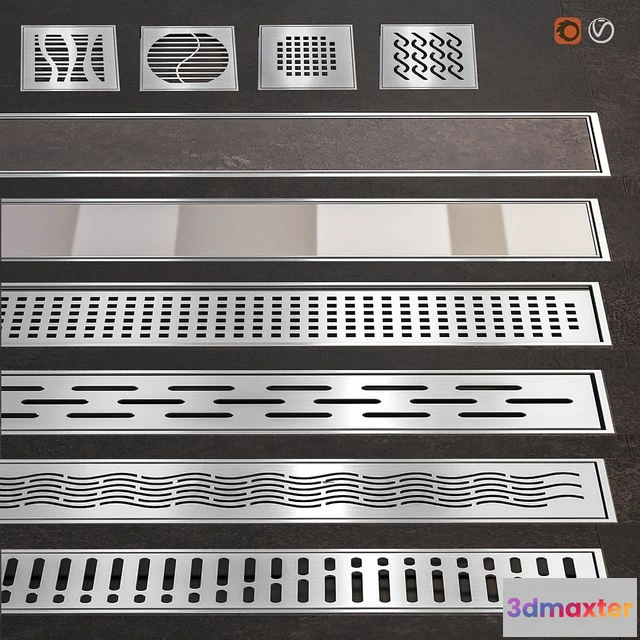 1547099 - Channels and lattices ACO set 1 3D Max