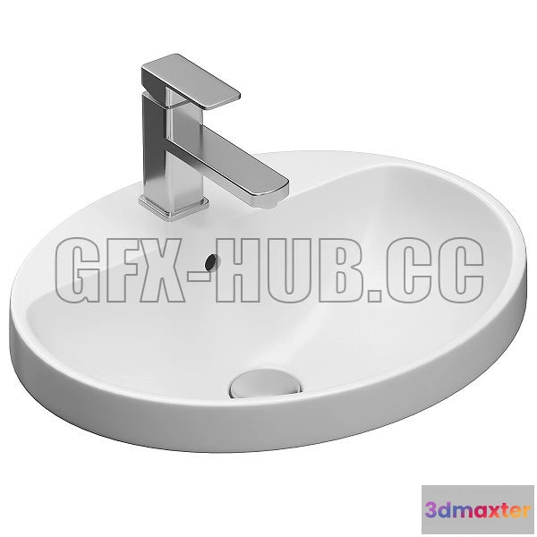 1547943 - Washbasin Geberit VariForm 3D Max
