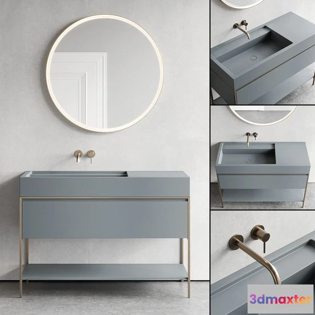 1552049 - Nic Design Elen 120 Vanity unit 3D Max