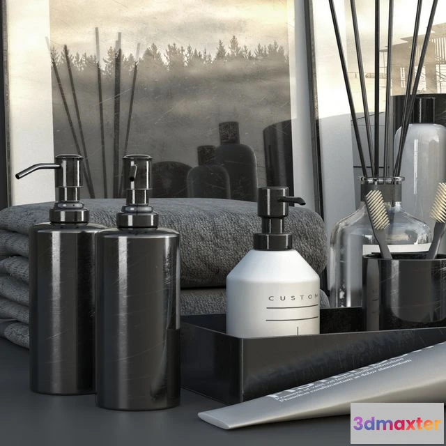 1552357 - RICHTER Black decorative set 3D Max