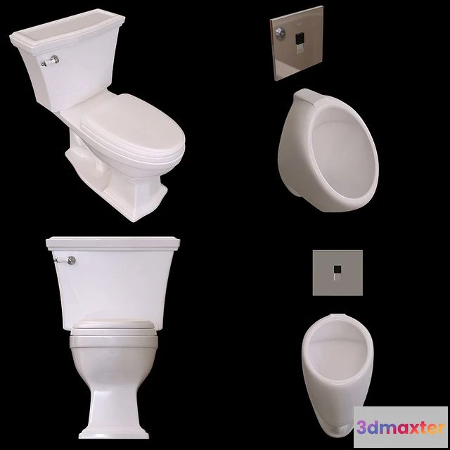 1552725 - TOTO toilet male urinal 3D Max