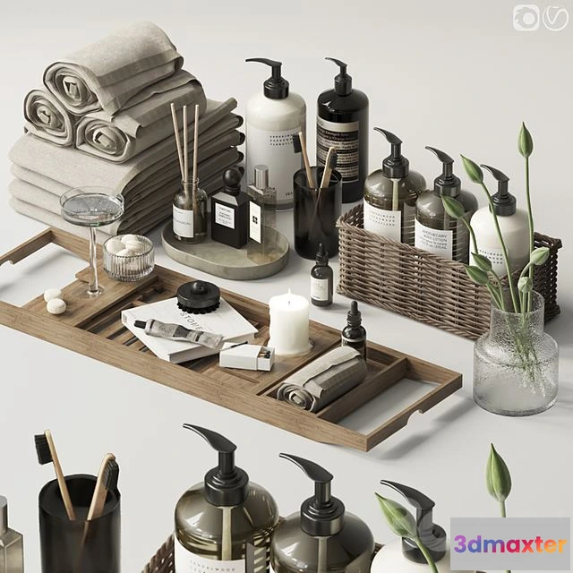 1554009 - Decorative set for the bathroom - 6 3D Max