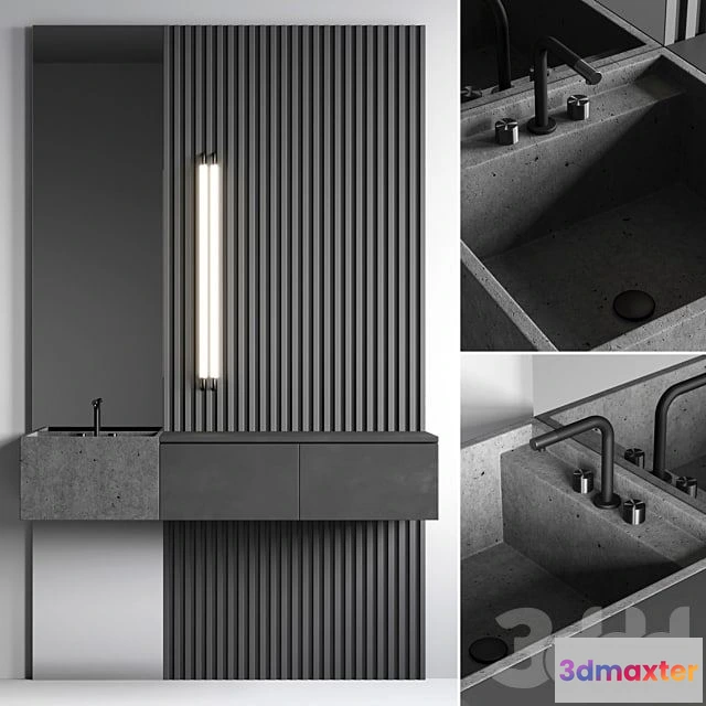 1555081 - Bathroom console №4 3D Max