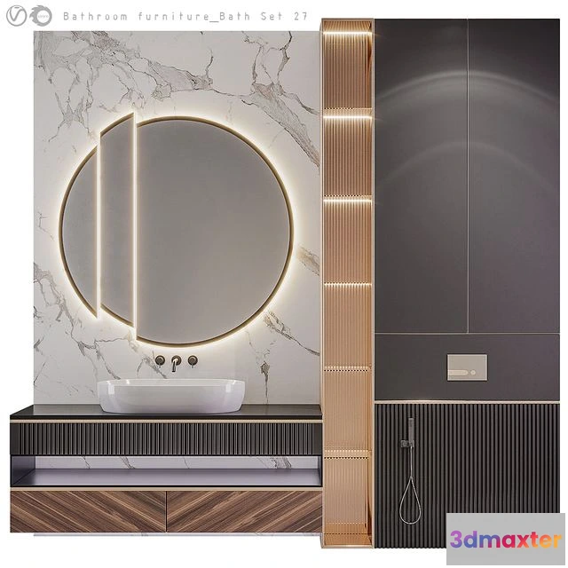 1555089 - Bathroom furniture Bath Set 27 3D Max