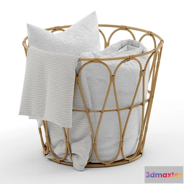 1556085 - Basket with blanket 3D Max