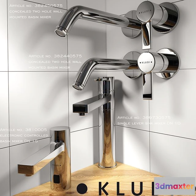 1556187 - Collection series mixers KLUDI Zenta part 2 3D Max