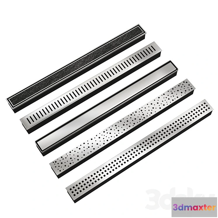 1556559 - Shower Traps Kit 3D Max