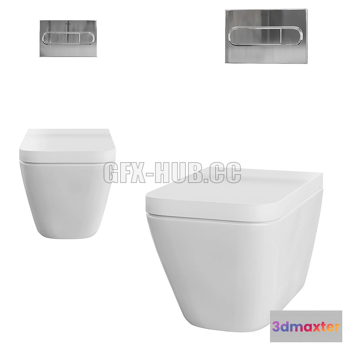 1556695 - Toilet Hanging Roca 3D Max