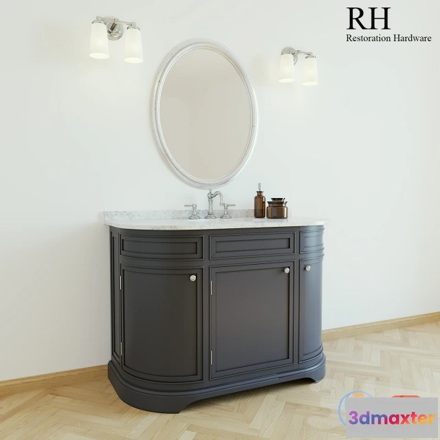 1558339 - Double washbasin ODEON RH 3D Max