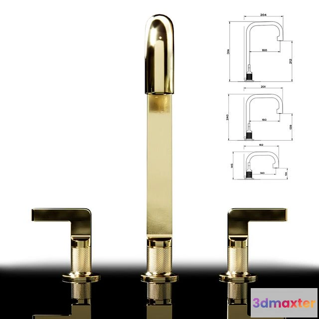 1559445 - Gessi inciso basin mixer 3D Max