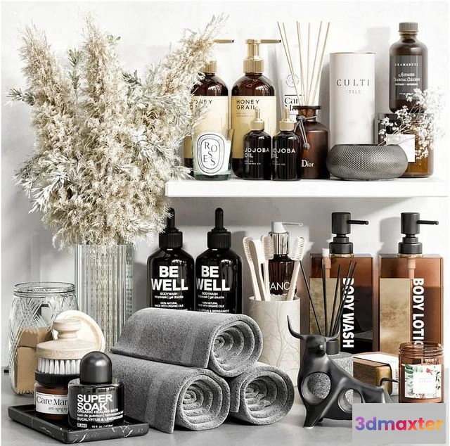 1560406 - Bathroom Accessories 27 and decor 3D Max