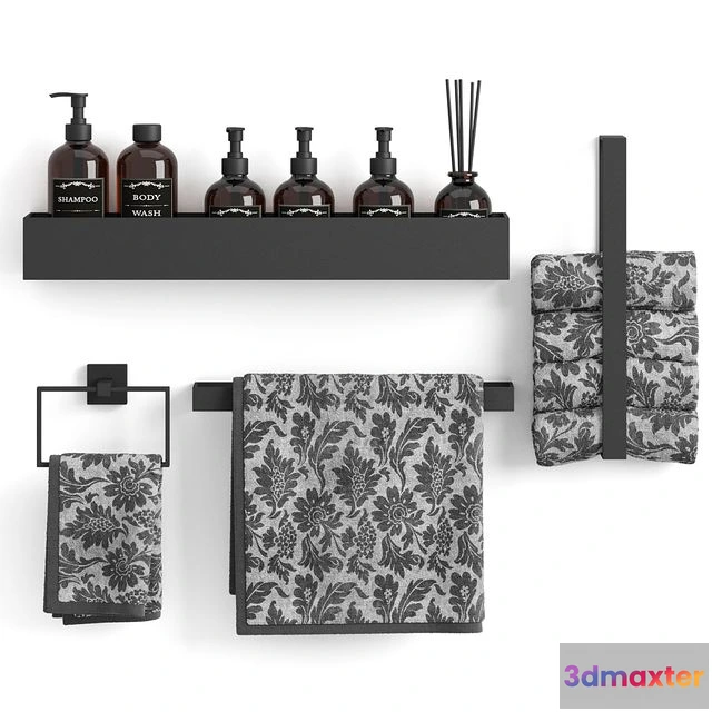 1560530 - Decorative bathroom set 4 3D Max